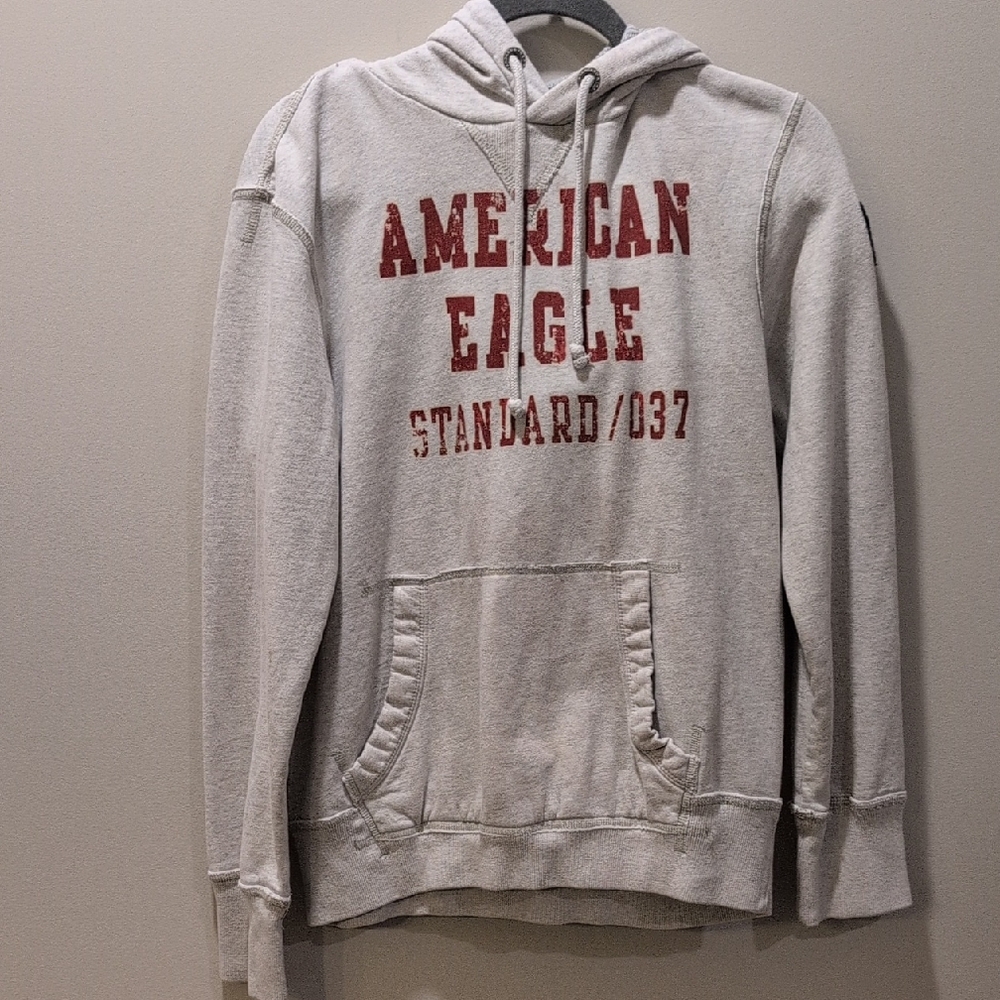 American Eagle Outfitters Gray Hoodie for Men